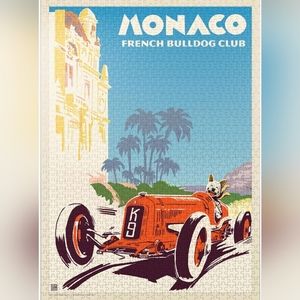 Monaco French Bulldog Club Jigsaw Puzzle